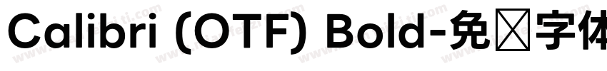 Calibri (OTF) Bold字体转换